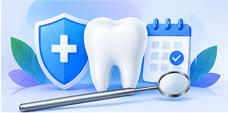 Preventive dental care illustration
